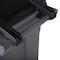 Toter 32 Gal. Graystone Trash Can with Quiet Wheels and Attached Black Lid ANA32 - alternate 4